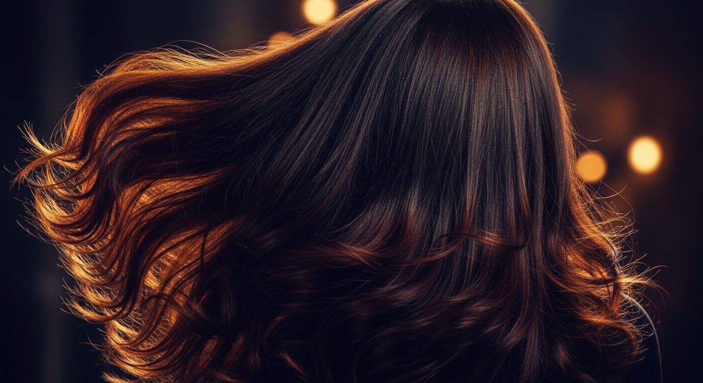 Résultat coloration brune professionnelle Igora Royal